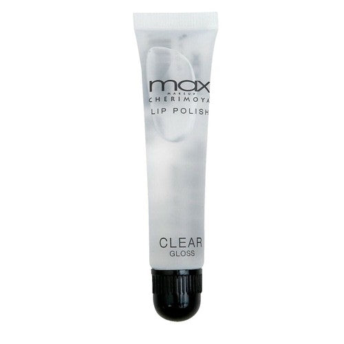 Tube of Cherimoya Lip Polish with clear gloss on a white background
